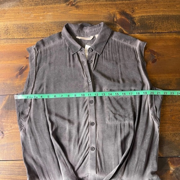 Soft Surroundings Camilla Wide Leg Soft Gray Jumpsuit Women's Large *TINY FLAWS - Picture 9 of 12